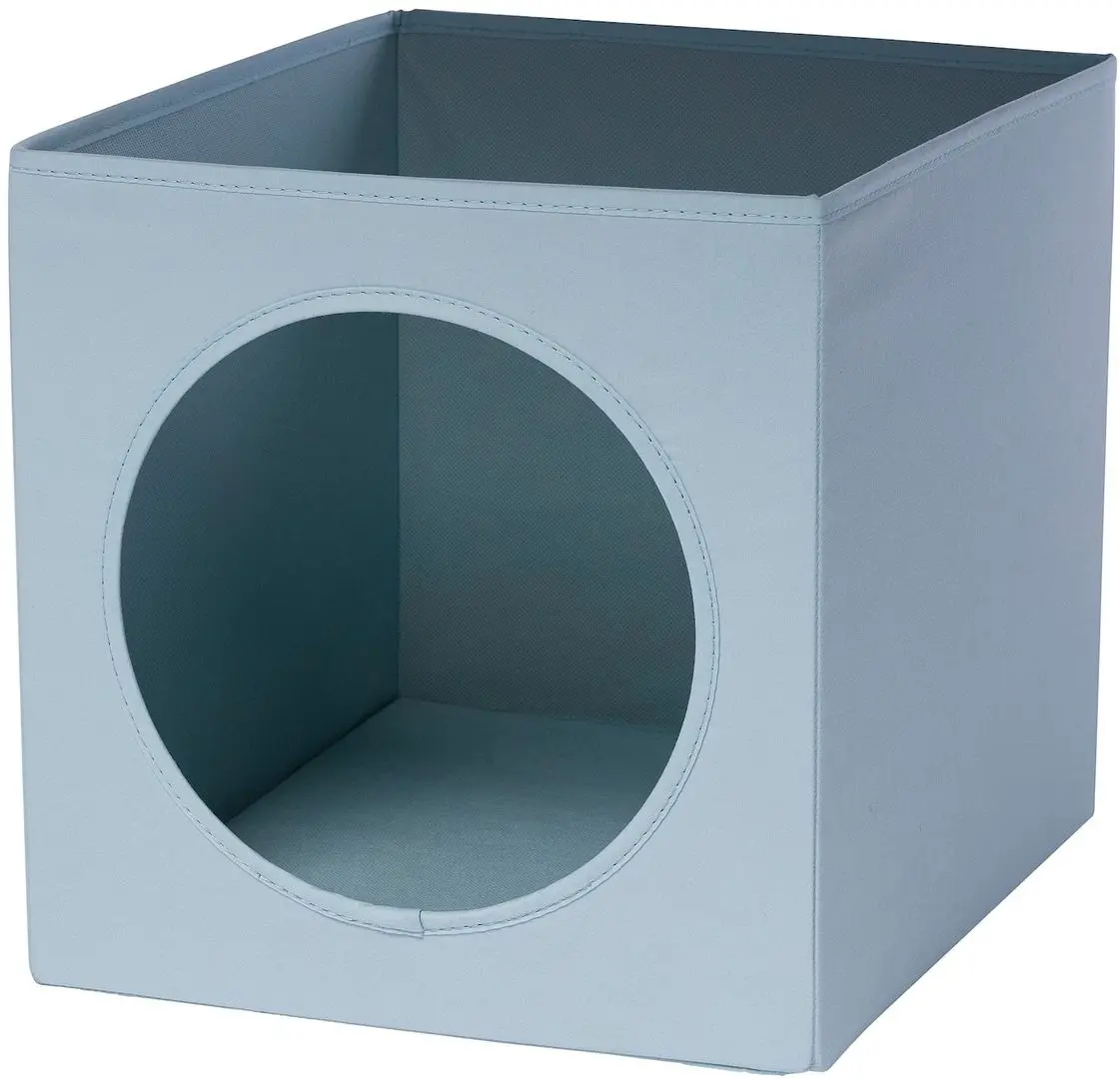 Casa pentru pisici Ikea Utsadd 33x38x33 (Gri-Albastru)