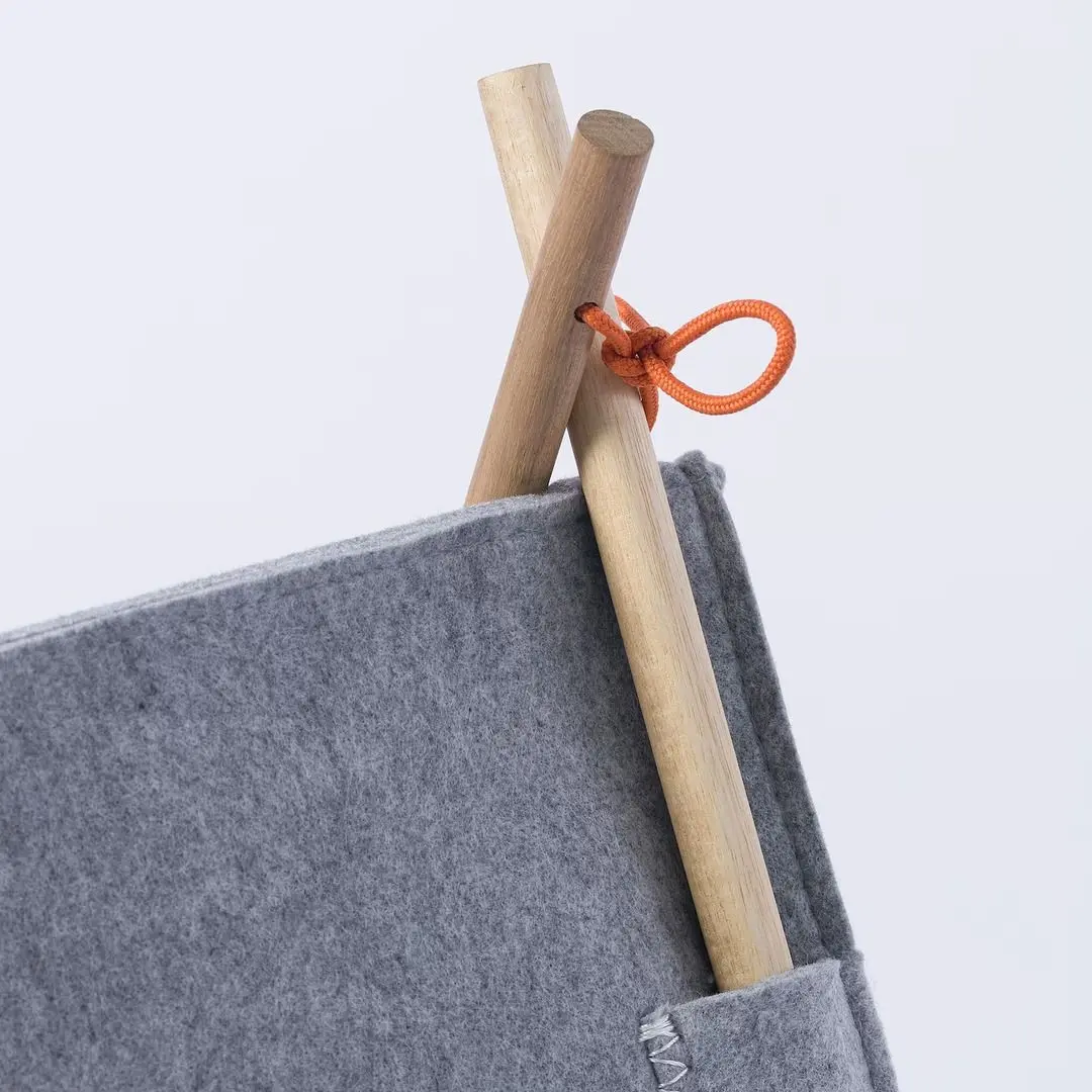 Домик для кошек Ikea Utsadd фетр (Серый)