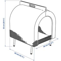 Домик для кошек Ikea Utsadd с ножками (Ротанг) Thumb