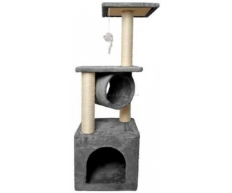 Ansamblu de joaca pentru pisici Malatec Cat Tree Tower 9480 (Gray)