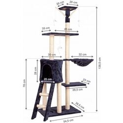 Ansamblu de joaca pentru pisici Modern Home Drapak01 (Grey) Thumb