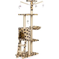 Ansamblu de joaca pentru pisici Modern Home Drapak01 Leo (Beige) Thumb