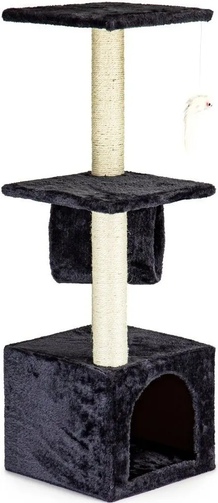 Ansamblu de joaca pentru pisici Modern Home Drapak02 (Black/Beige) - 4