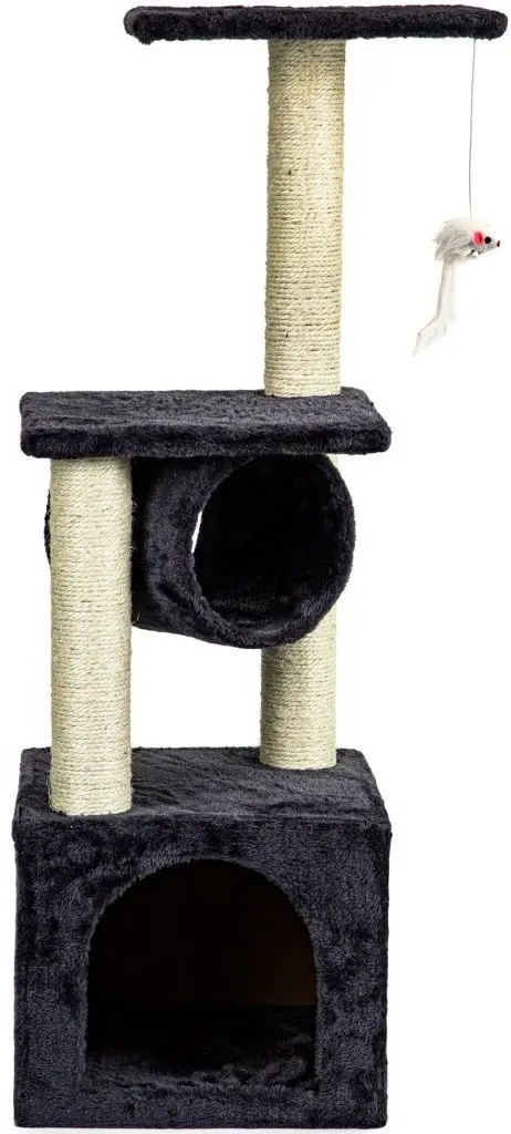 Ansamblu de joaca pentru pisici Modern Home Drapak02 (Black/Beige)