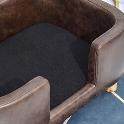 Canapea-pat pentru caini PawHut D04-158 74x48.5x31 (Dark Brown) Thumb