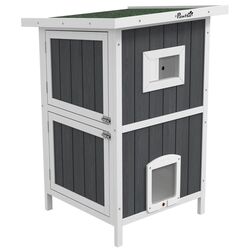 Casuta pentru pisici PawHut D30-788V00GY (Grey)