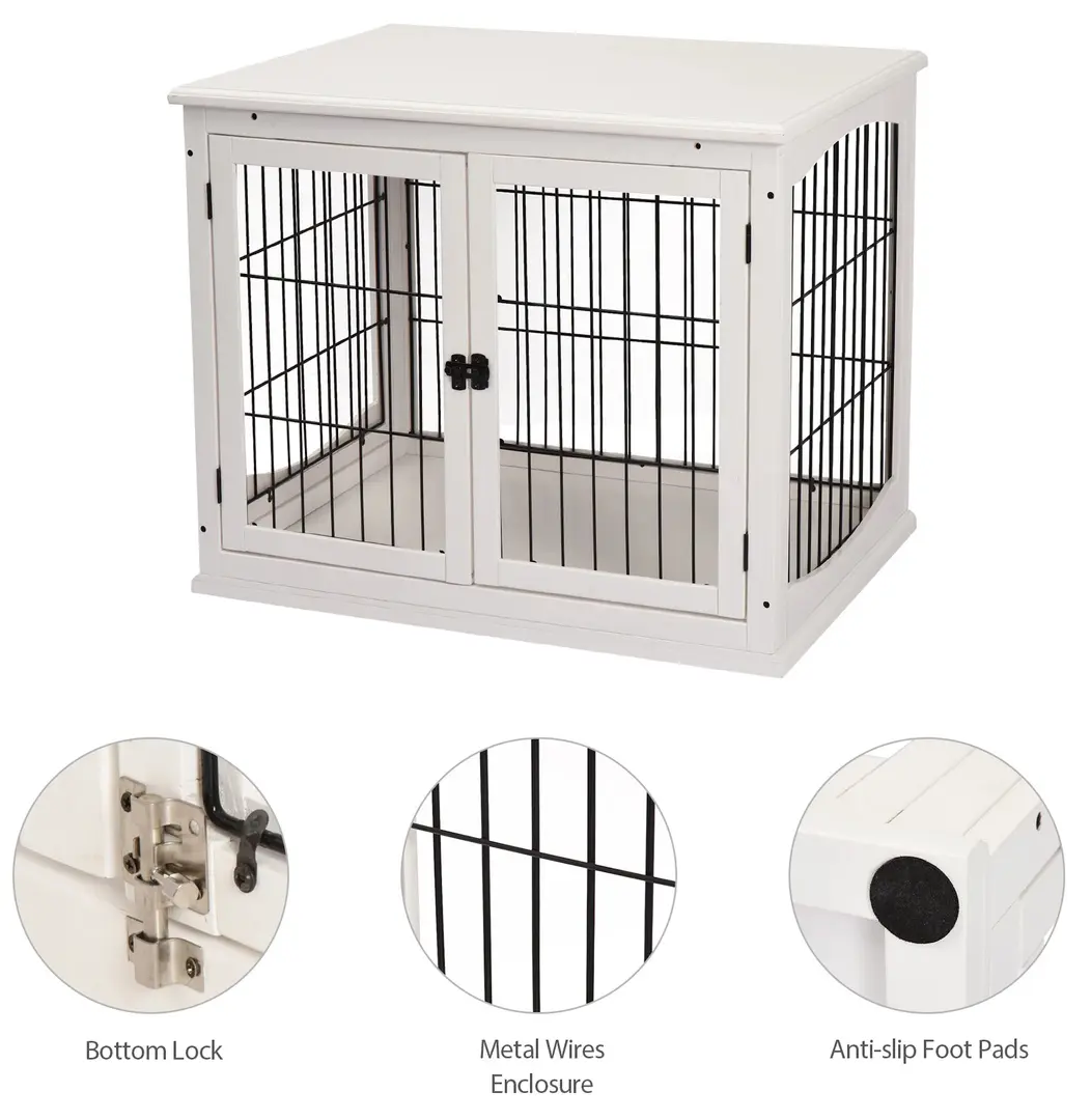 Casuta pentru caini PawHut D02-040WT (White)