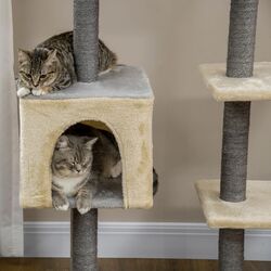 Ansamblu de joaca pentru pisici PawHut D30-606V00LG (Light Grey) Thumb