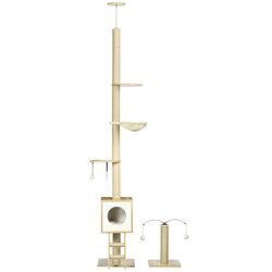 Ansamblu de joaca pentru pisici PawHut D30-664V00LR (Oak) Thumb