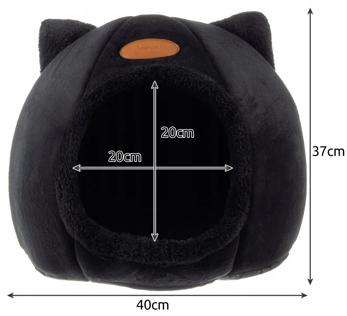 Casuta pentru pisici Purlov 21947 (Black)