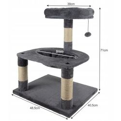 Ansamblu de joaca pentru pisici Purlov 21711 (Grey) Thumb