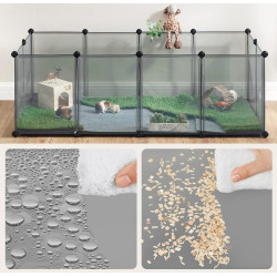 Tarc pentru animale mici Songmics LPC002G01 (Grey) Thumb