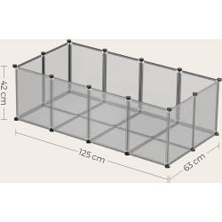 Tarc pentru animale mici Songmics LPC002G01 (Grey) Thumb