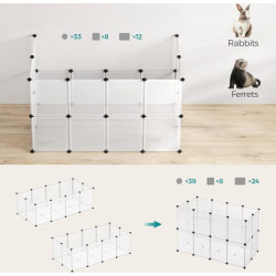 Tarc pentru animale mici Songmics LPC02W (White) Thumb