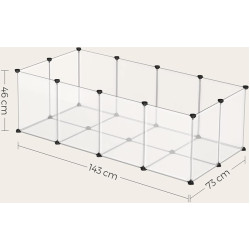 Tarc pentru animale mici Songmics LPC02W (White) Thumb