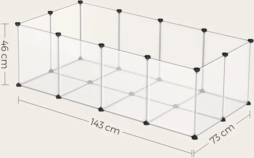 Tarc pentru animale mici Songmics LPC02W (White)