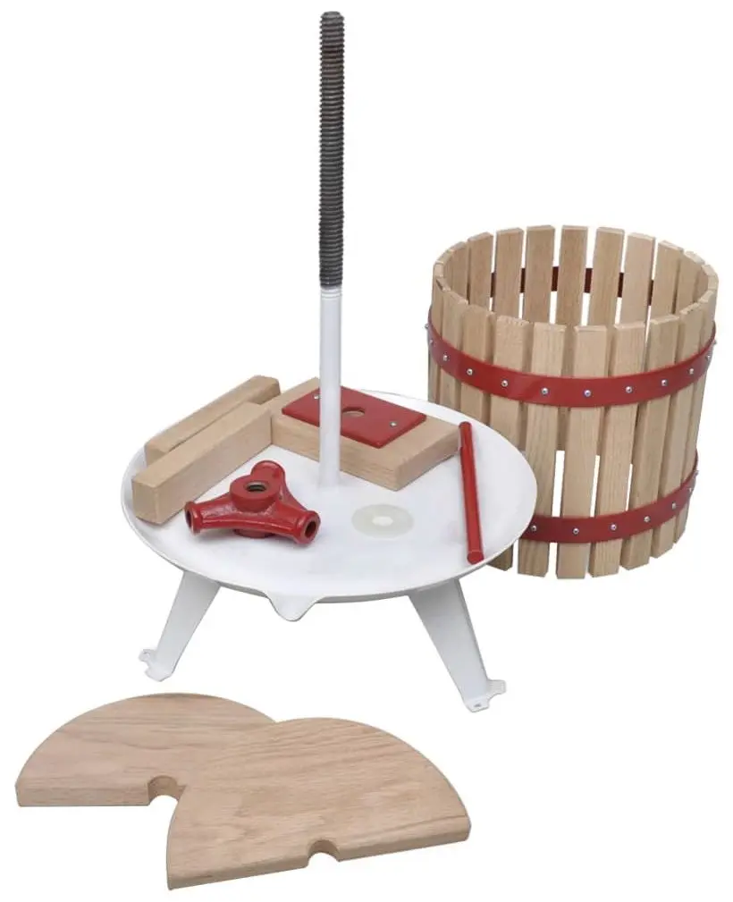 Set zdrobitor de fructe + teasc VidaXL 277148