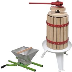 Set zdrobitor de fructe + teasc VidaXL 277148