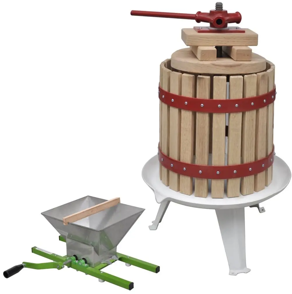 Set zdrobitor de fructe + teasc VidaXL 277149