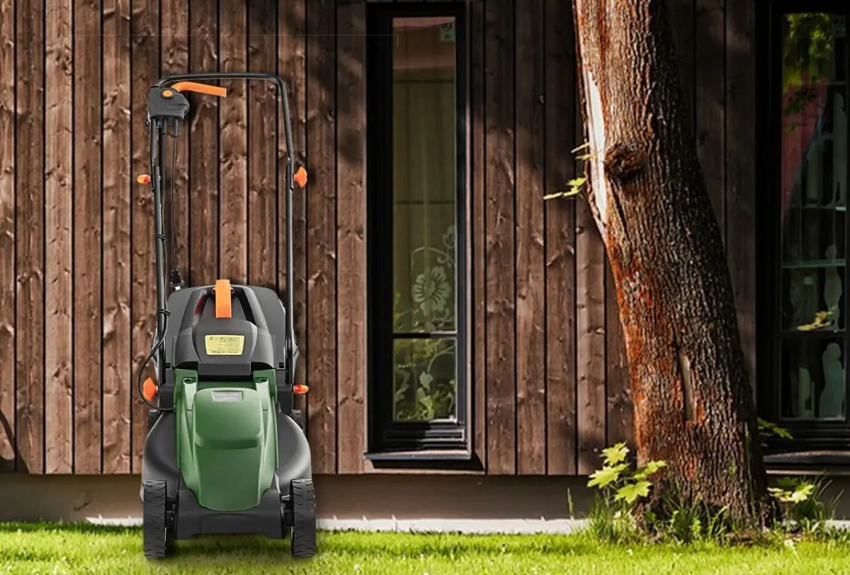 Masina electrica de tuns iarba Costway ET10032DE-GN (Green/Black)