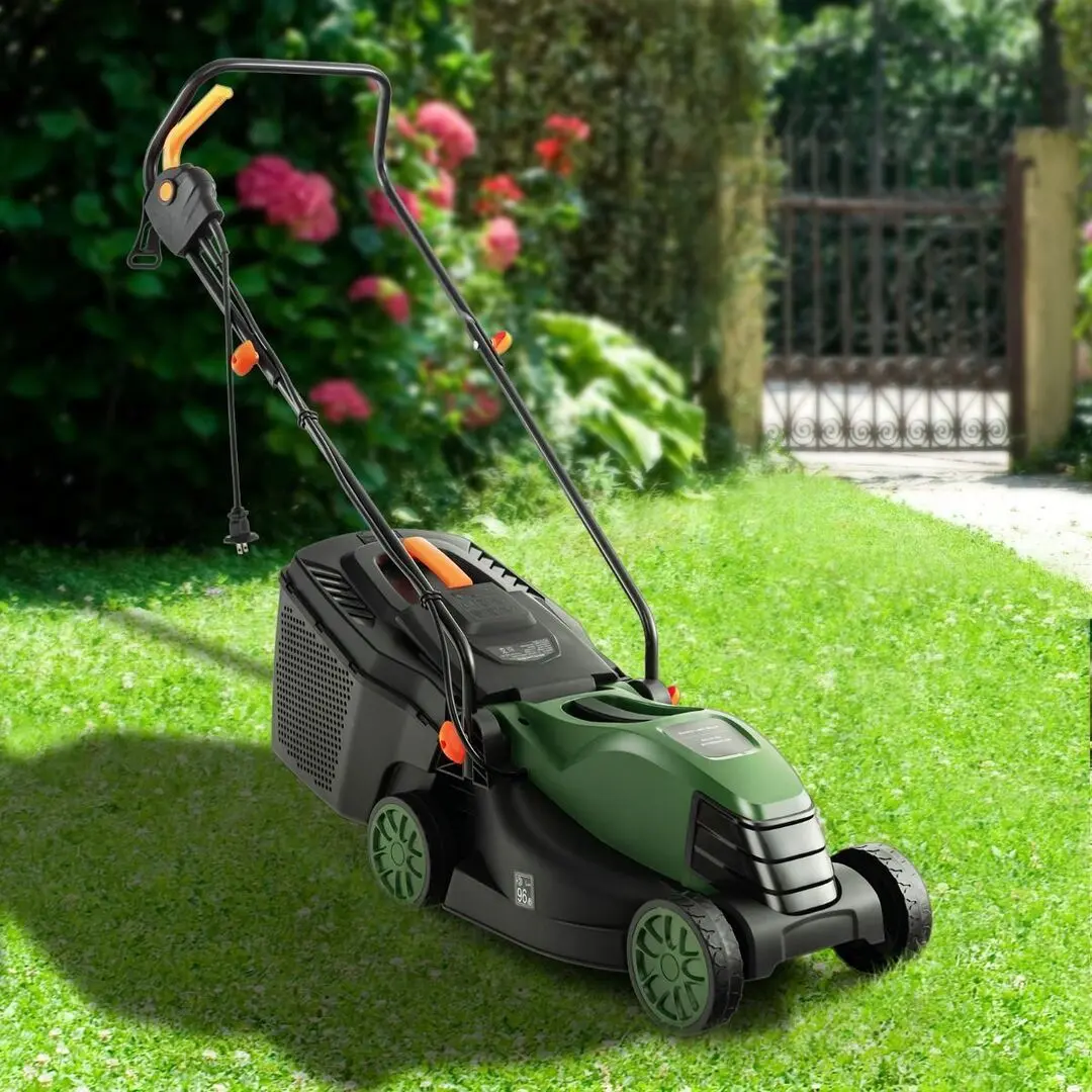Masina electrica de tuns iarba Costway ET10033DE-GN (Green/Black) - 3