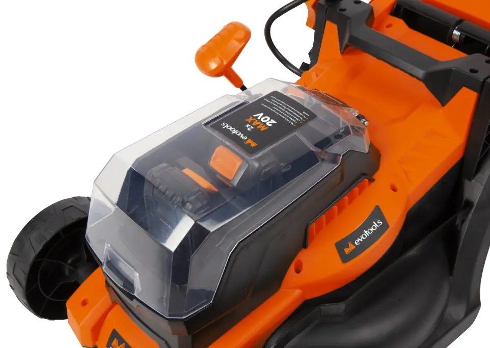 Masina de tuns iarba cu acumulator Evotools HGT681367 Solo (Orange/Black) - 4