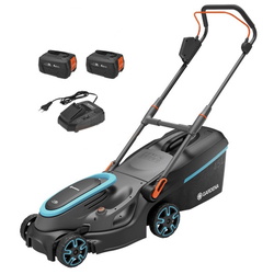 Аккумуляторная газонокосилка Gardena PowerMax 37/36V P4A Set (Black/Blue) Thumb