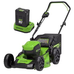 Masina de tuns iarba cu acumulator GreenWorks GD60LM46HP 60V 4Ah (Green/Black)