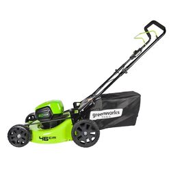 Masina de tuns iarba cu acumulator GreenWorks GD60LM46HP 60V 4Ah (Green/Black) Thumb