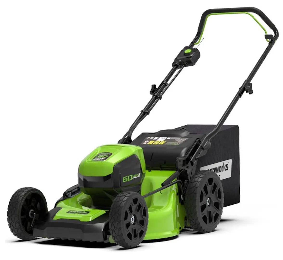 Masina de tuns iarba cu acumulator GreenWorks GD60LM46HP 60V 4Ah (Green/Black)