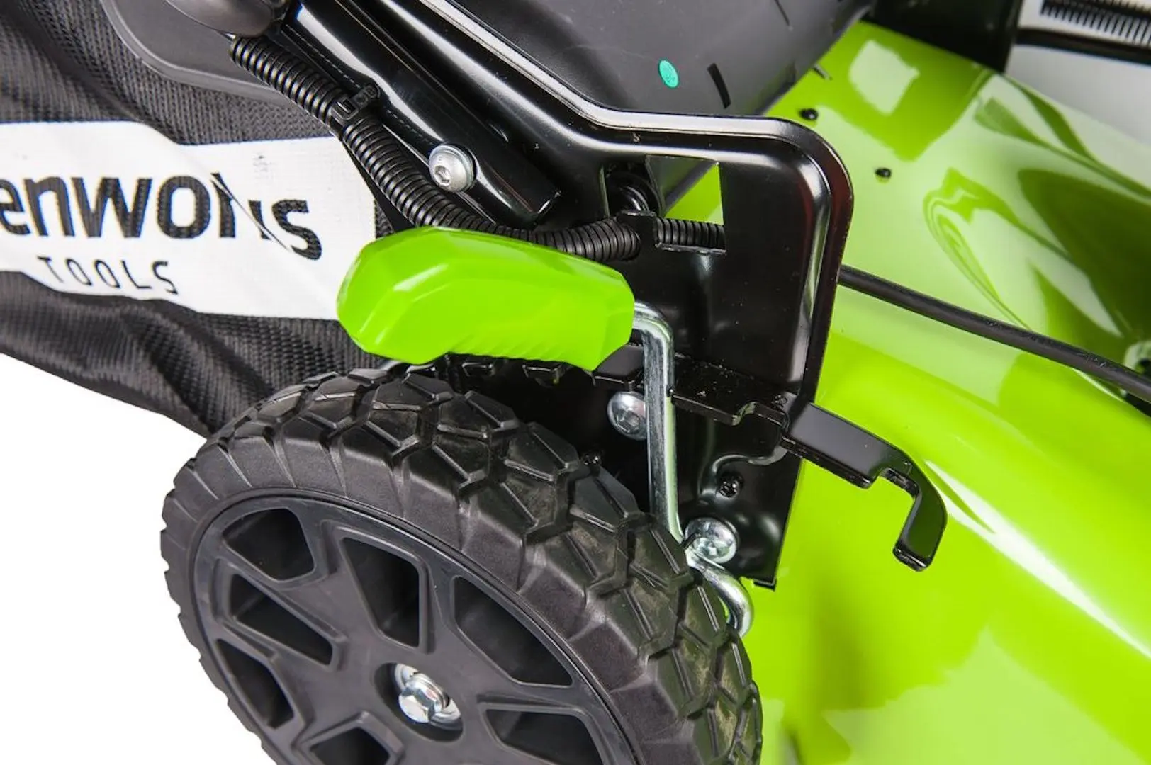 Masina de tuns iarba cu acumulator GreenWorks GD60LM46HP 60V 4Ah (Green/Black)