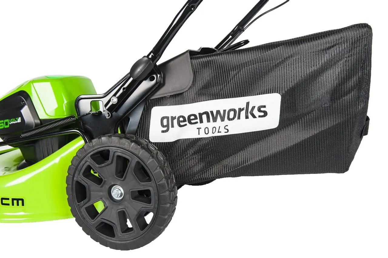 Masina de tuns iarba cu acumulator GreenWorks GD60LM46SP (Green/Black)