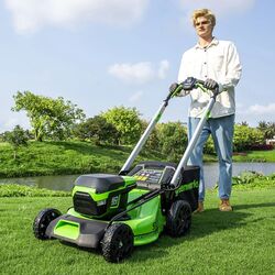 Masina de tuns iarba cu acumulator Greenworks GD60LM51SP (Green/Black) Thumb