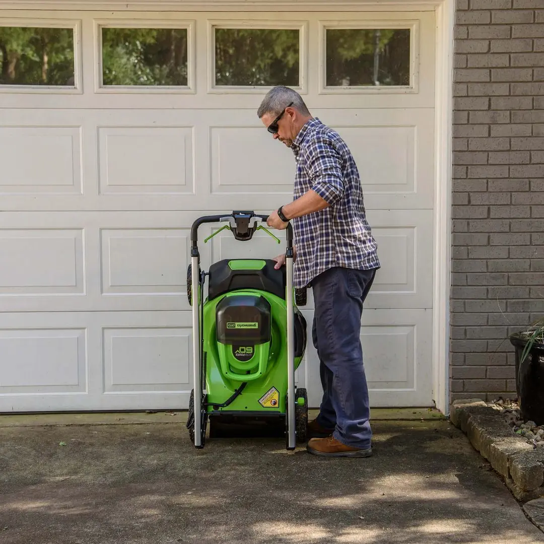 Masina de tuns iarba cu acumulator Greenworks GD60LM51SP (Green/Black) - 4