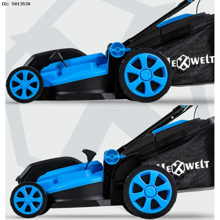 Sundinista experience BLACK&BLUE (WH)　40 Masina de tuns iarba cu acumulator Hexwelt HW-KA-40 (Blue/Black