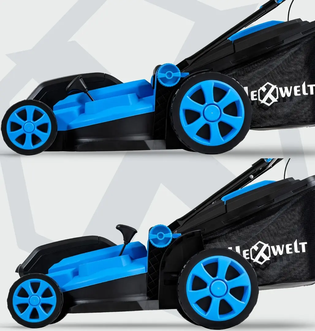 Masina de tuns iarba cu acumulator Hexwelt HW-KA-40 (Blue/Black)