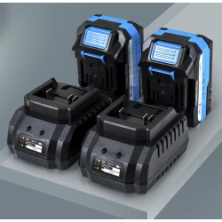 Masina de tuns iarba cu acumulator Hexwelt HW-KA-40 (Blue/Black) Thumb