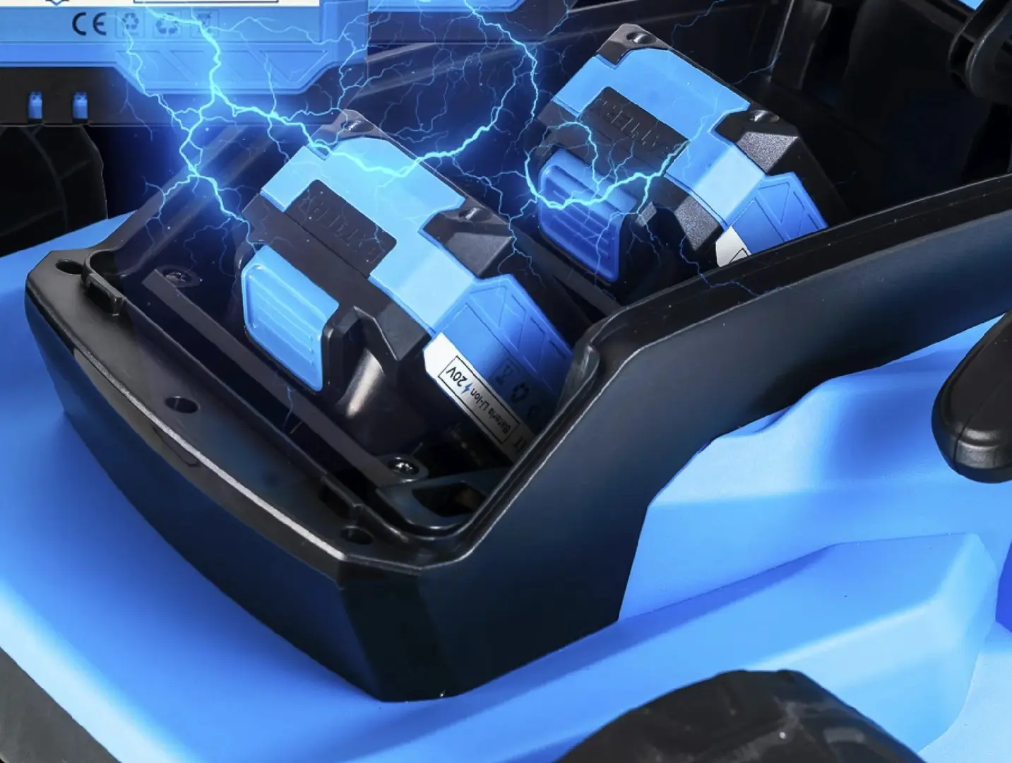 Masina de tuns iarba cu acumulator Hexwelt HW-KA-40 (Blue/Black)