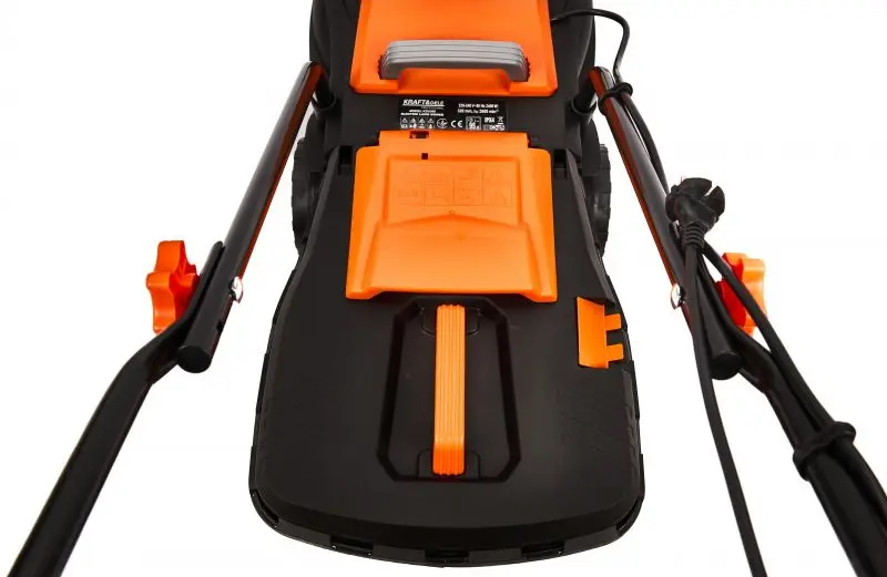 Электрическая газонокосилка Kraft&Dele KD5360 (Orange/Black)