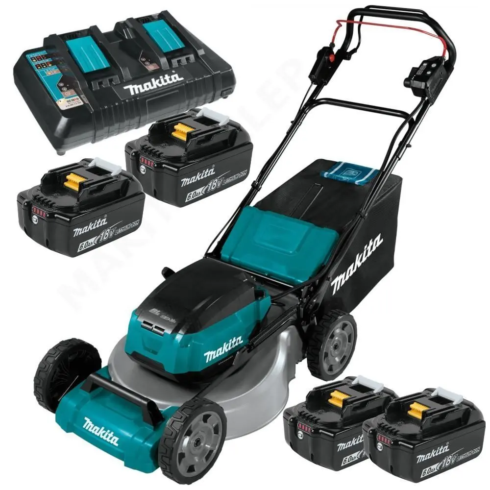 Masina de tuns iarba cu acumulator Makita DLM462PG4 - 7
