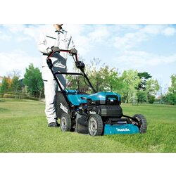 Masina de tuns iarba cu acumulator Makita LM001CZ + PDC1200A01 Thumb
