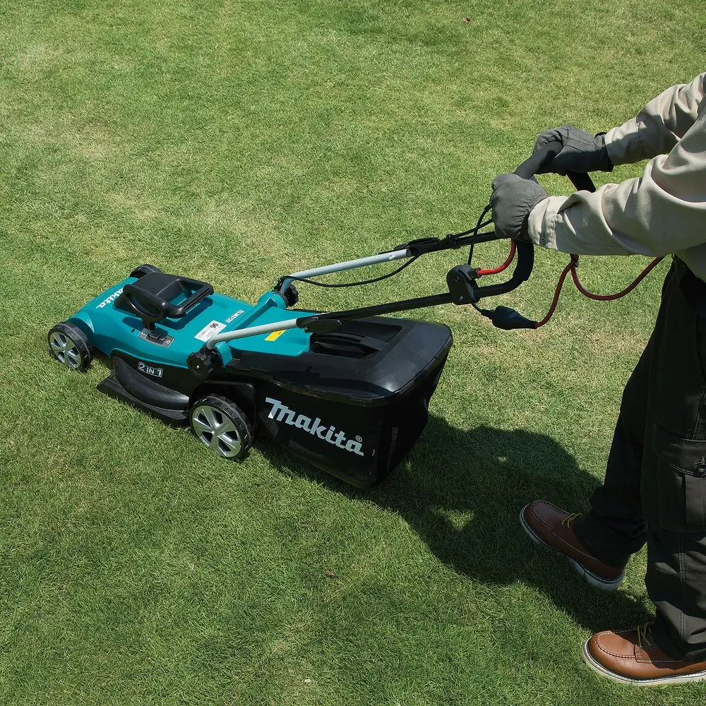 Электрическая газонокосилка Makita ELM 3720 (Turquoise) - 2