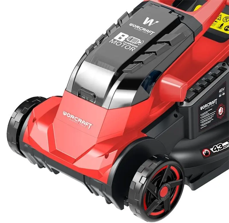 Masina de tuns iarba cu acumulator Worcraft CLM-S40LiBH (Black/Red) - 2