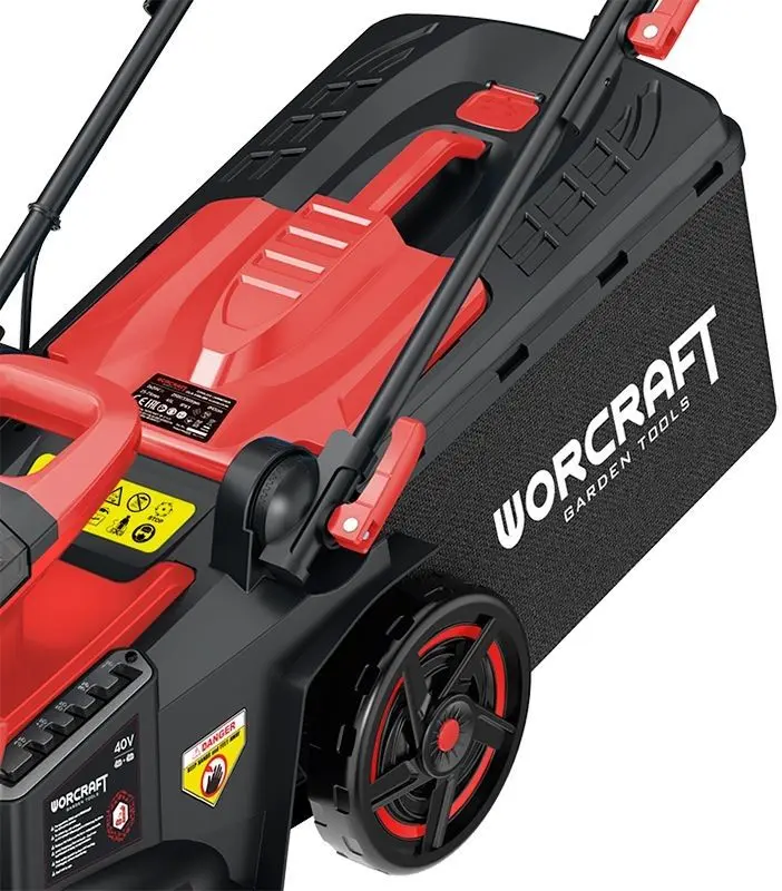 Masina de tuns iarba cu acumulator Worcraft CLM-S40LiBH (Black/Red) - 4