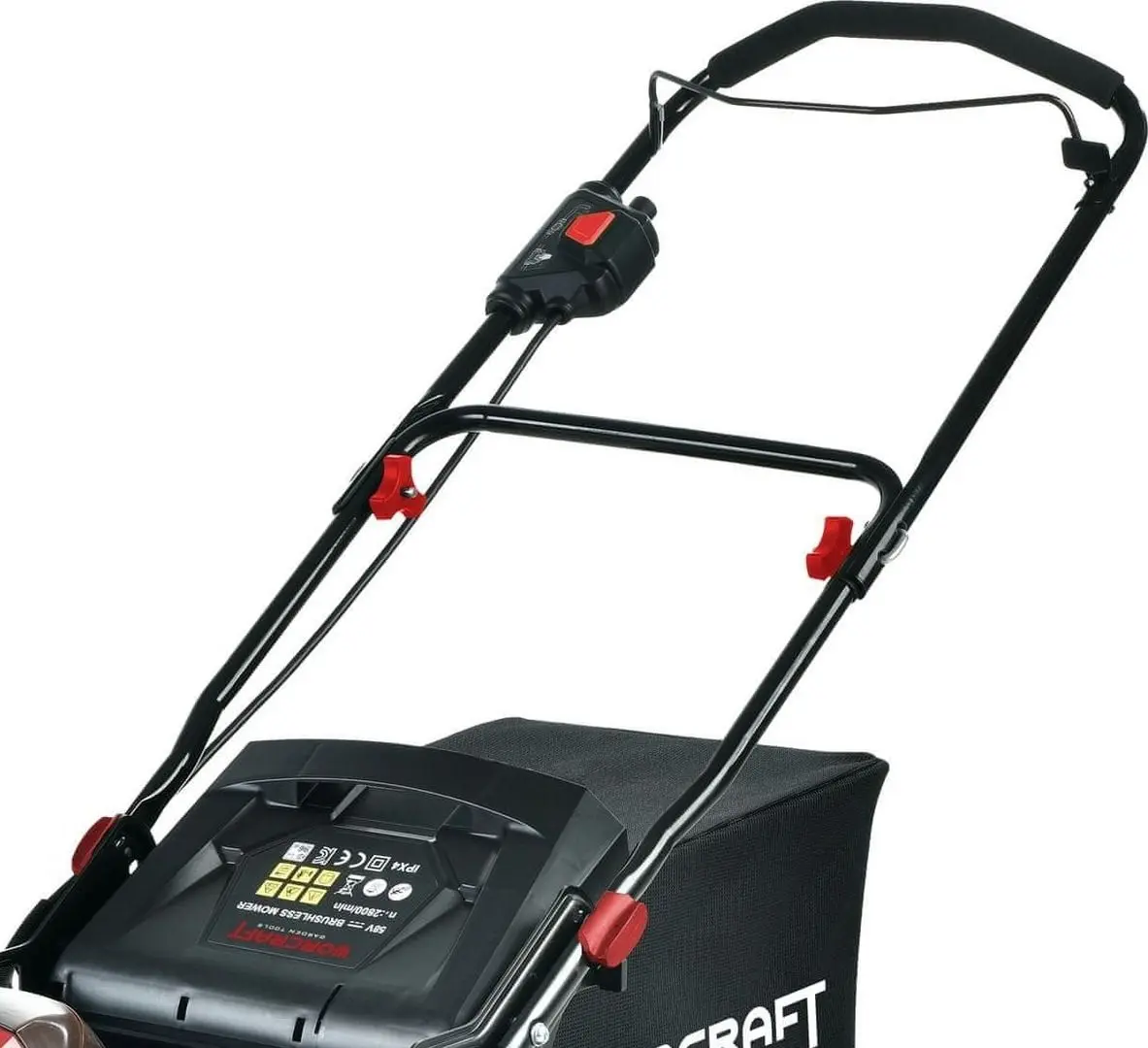 Аккумуляторная газонокосилка Worcraft CLM-S58LiB (Black/Red)