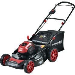 Masina de tuns iarba cu acumulator Worcraft CLM-S58LiB (Black/Red)