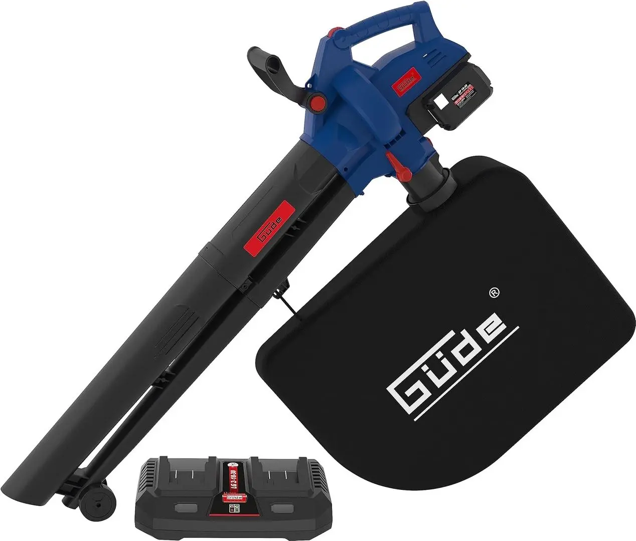 Suflantă-aspirator cu acumulator Gude LS 36-302-30 (Black/Blue)