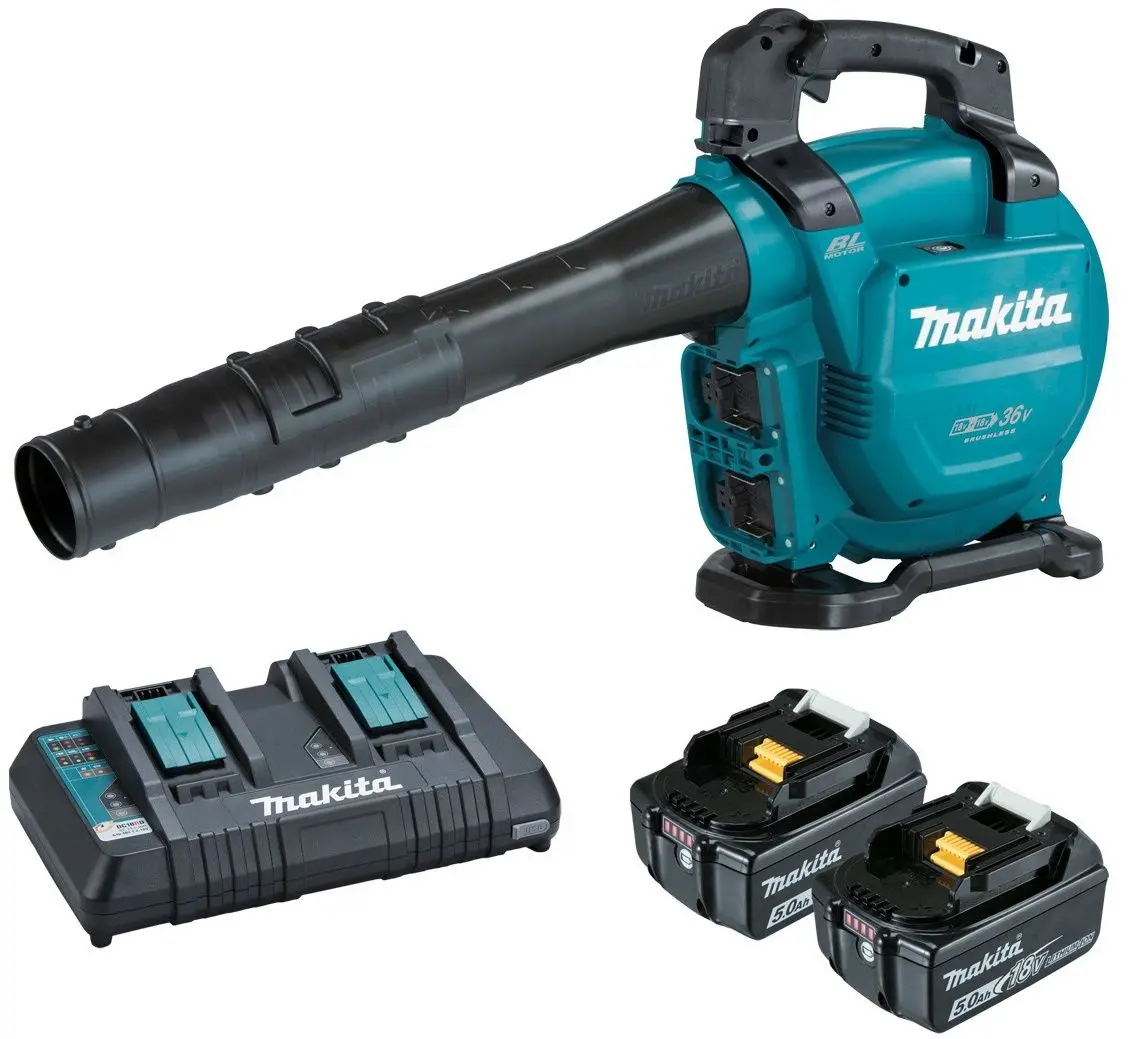 Suflanta-aspirator cu acumulator Makita DUB363PT2V + BL1850B 2x5.0Ah