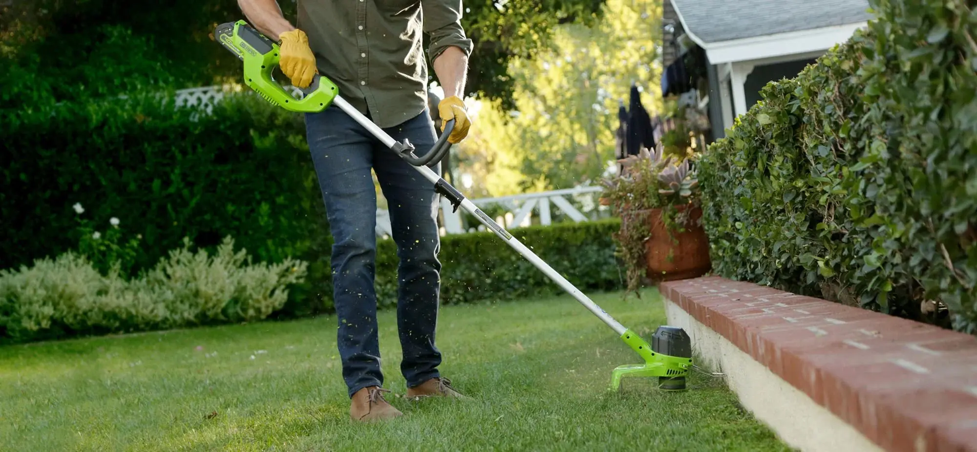 Аккумуляторный триммер Greenworks G40LT 2101507 - 3