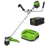 Аккумуляторный триммер GreenWorks GD60BCBK2 60V 2Ah (Green)